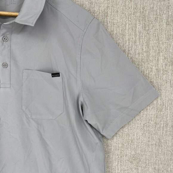 5.11 Tactical Shirt Medium Flex Polo Short Sleeve Vented Performance Enduro - Picture 4 of 10